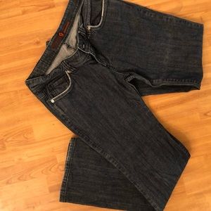 Guess black jeans with silver edge design size 32